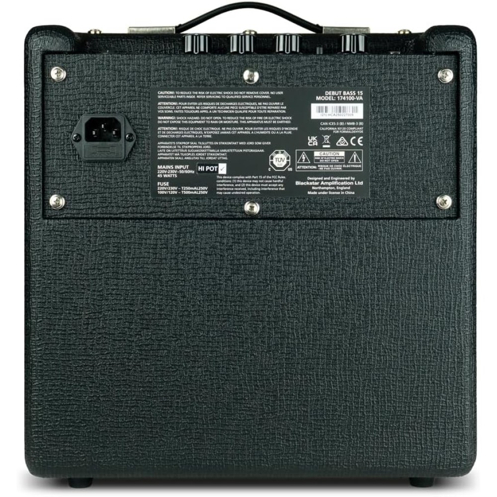 BLACKSTAR Debut Bass 15 - COMBO PER BASSO CONO 6,5" DA 15 WATT