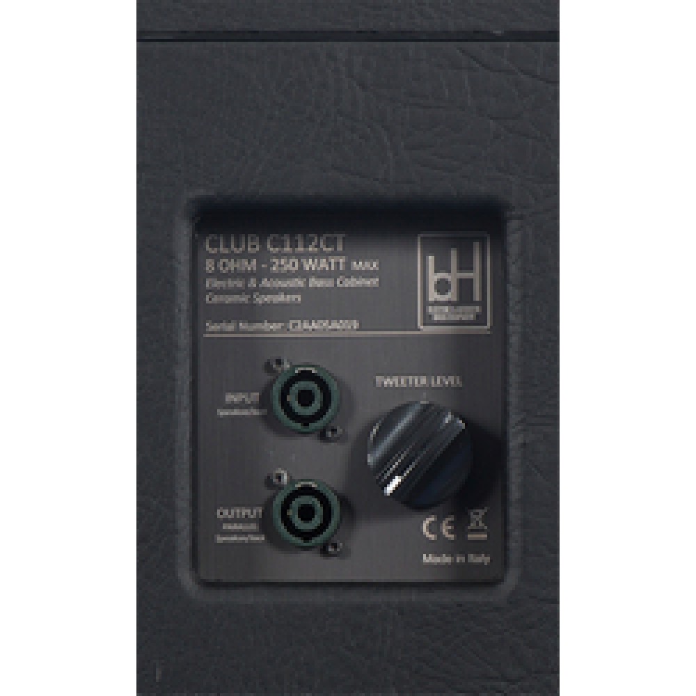 BH AMPS CLUB C112CT MKII (NEW 2025) - CASSA PASSIVA PER BASSO 1X12" 8 OHM 250 WATT