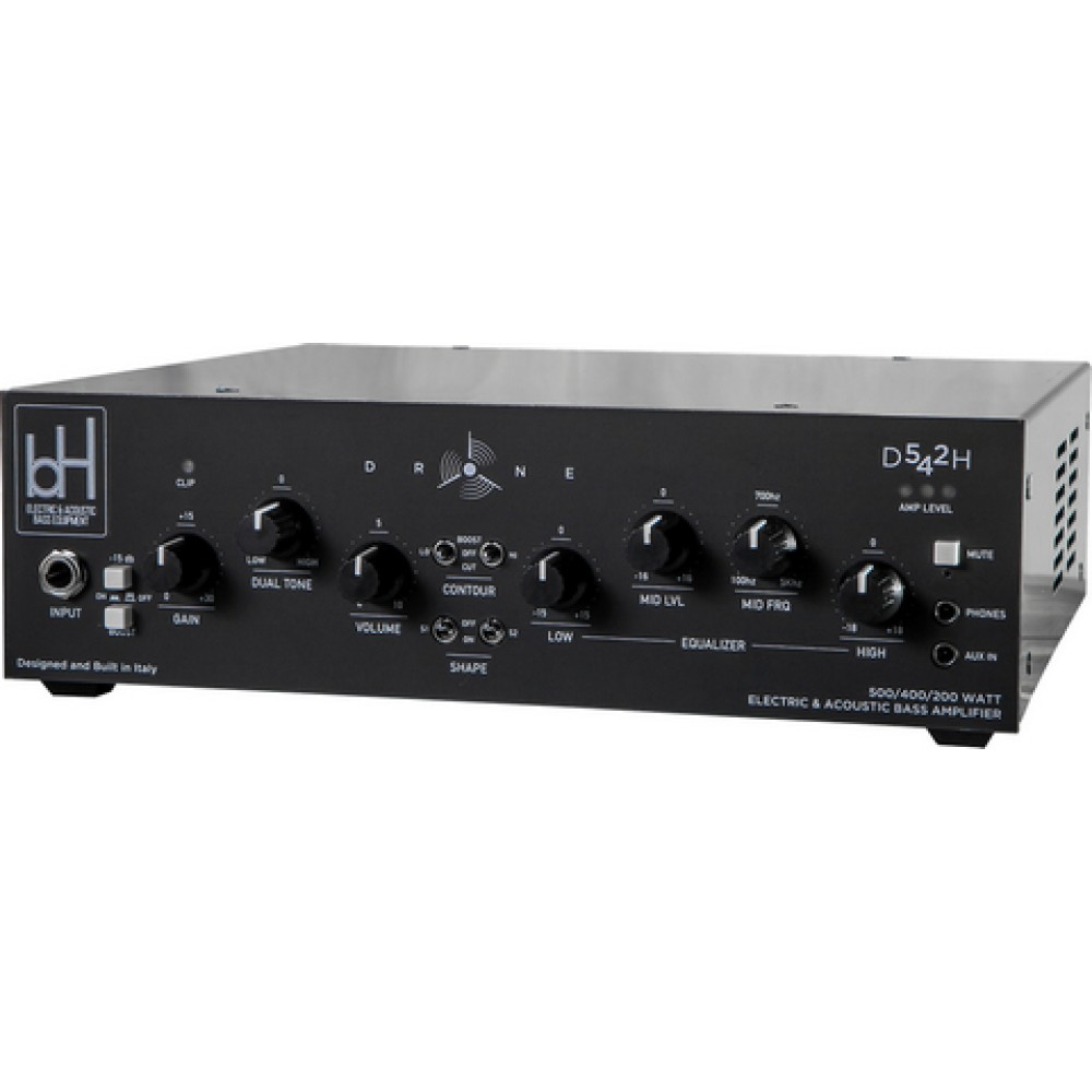 BH AMPS DRONE D542H MKII (NEW 2025) - TESTATA BASSO MASSIMA POTENZA 500 WATT SU 4 OHM 