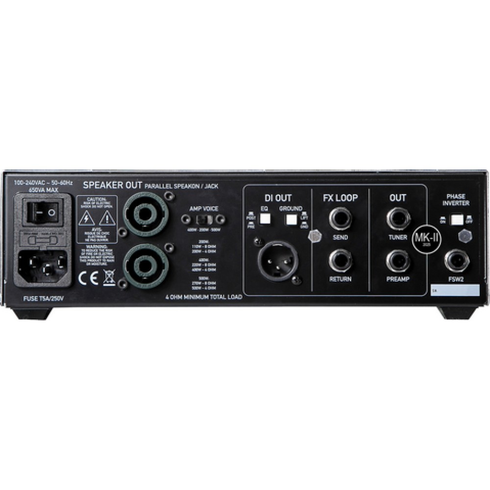 BH AMPS DRONE D542H MKII (NEW 2025) - TESTATA BASSO MASSIMA POTENZA 500 WATT SU 4 OHM 