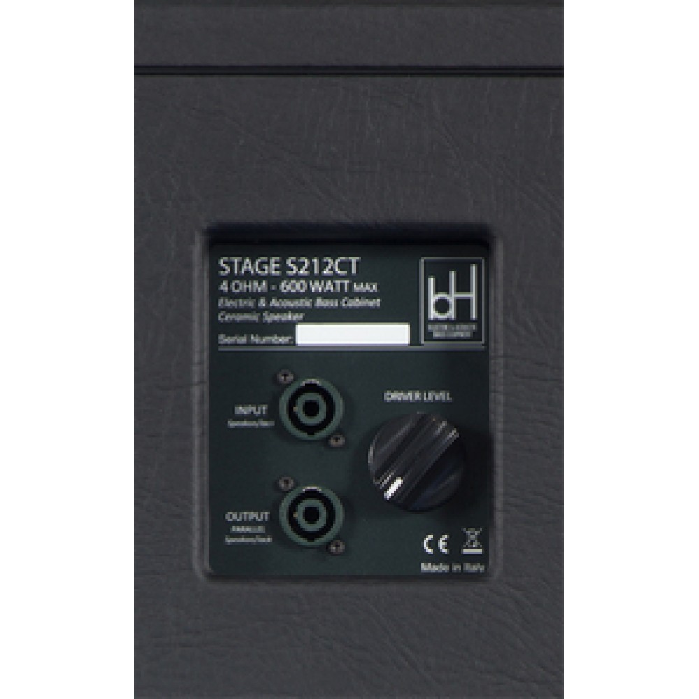 BH AMPS STAGE S212CT (NEW 2025) - CASSA PASSIVA PER BASSO 2X12" 600 WATT 4 OHM