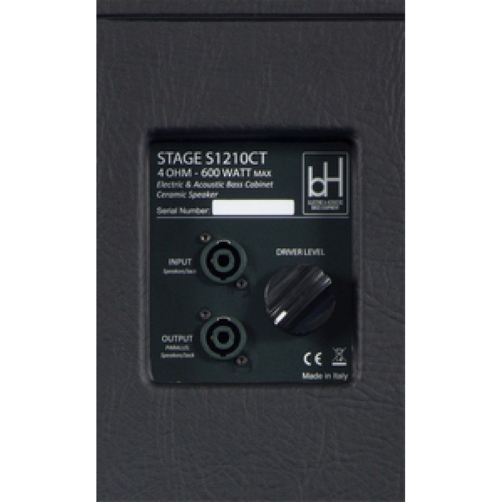 BH AMPS STAGE S1210CT NEW 2025 - CASSA PASSIVA PER BASSO 2 CONI (1X12" + 1X10") 600 WATT 4 OHM