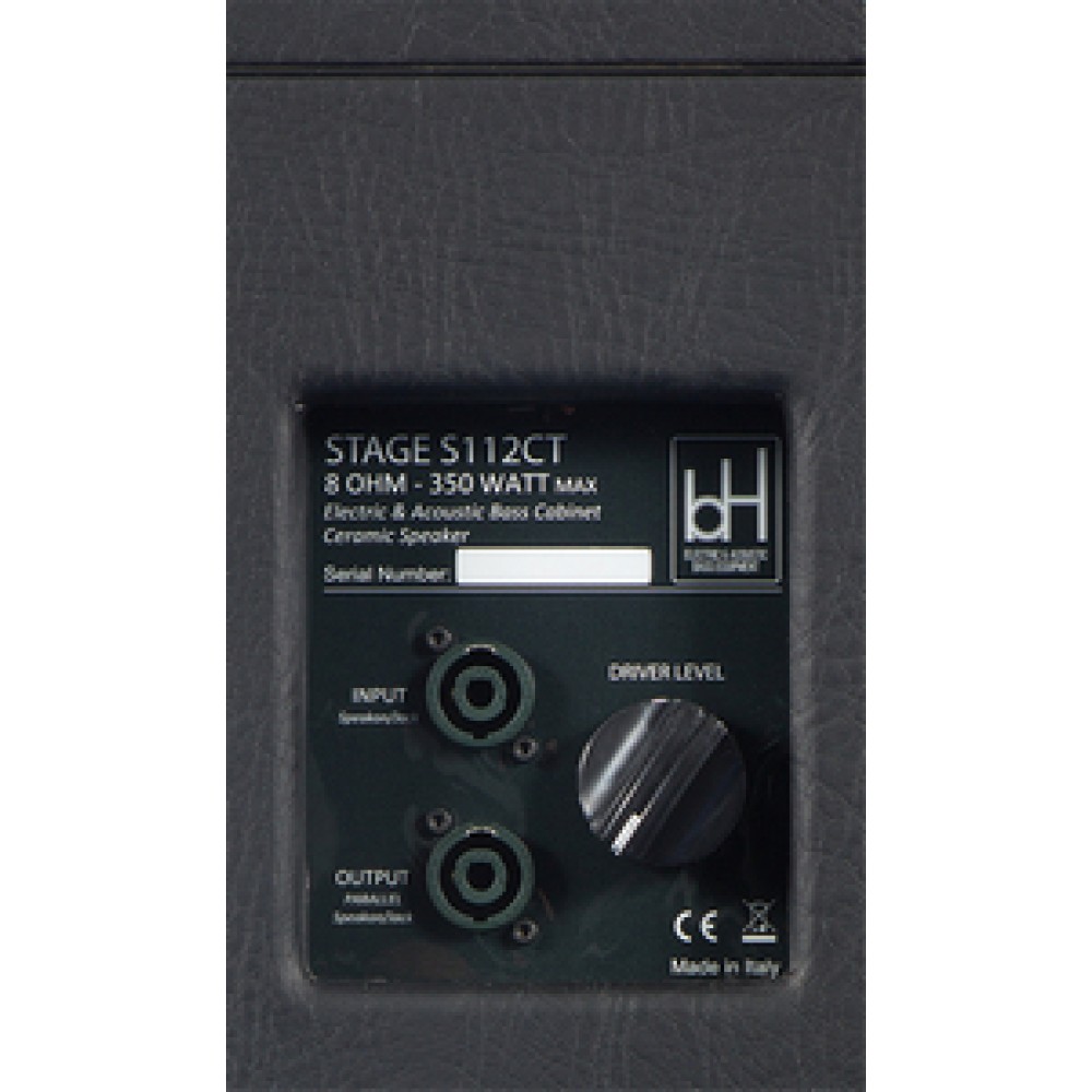 BH AMPS STAGE S112CT (NEW 2025) - CASSA PASSIVA PER BASSO 1X12" 350 WATT 8 OHM