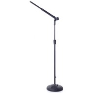 BESPECO MS16 - ASTA MICROFONICA DRITTA TELESCOPICA CON BASE TONDA IN GOMMA