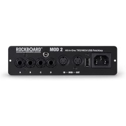 ROCKBOARD MOD 2 V2 MIDI & USB Patchbay - PATCHBAY TRS, MIDI & USB PER PEDANE EFFETTI
