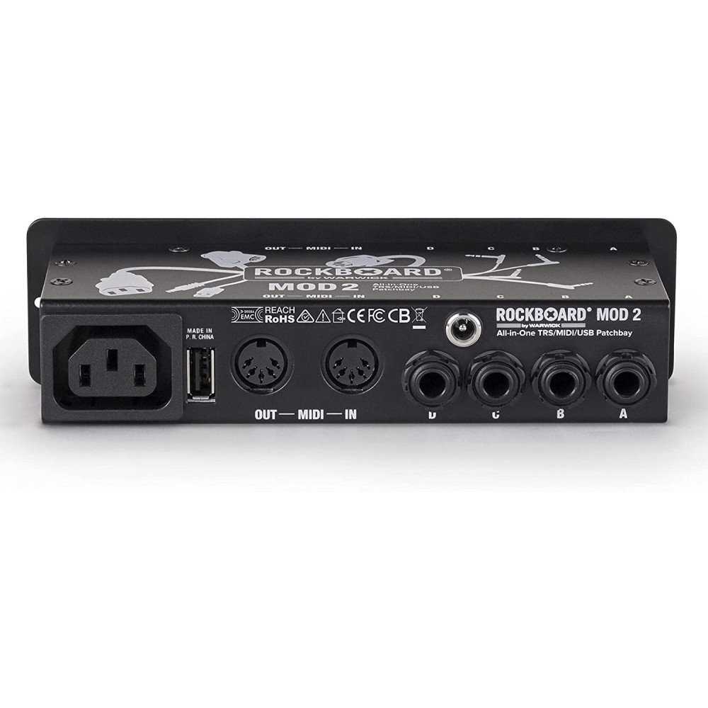 ROCKBOARD MOD 2 V2 MIDI & USB Patchbay - PATCHBAY TRS, MIDI & USB PER PEDANE EFFETTI