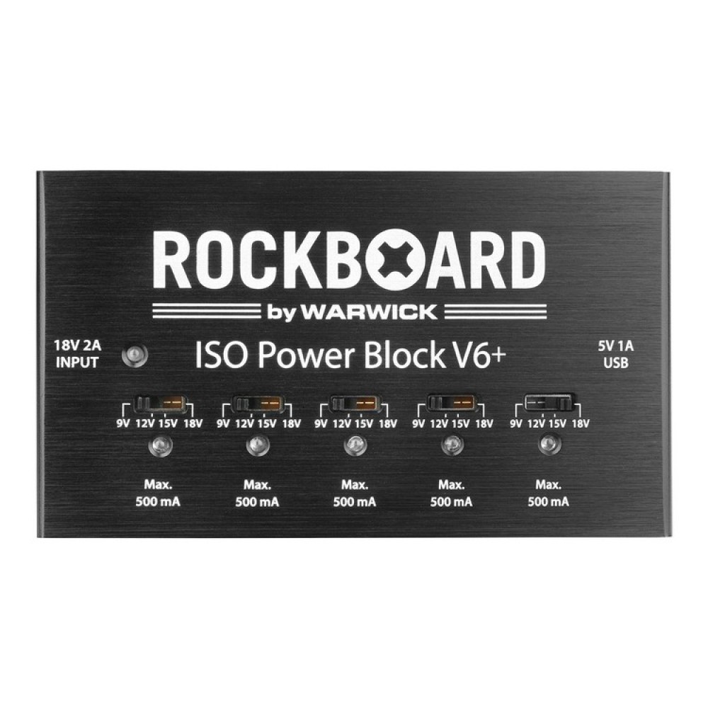 ROCKBOARD ISO Power Block V6 - ALIMENTATORE MULTIPLO ISOLATO PER EFFETTI A PEDALE