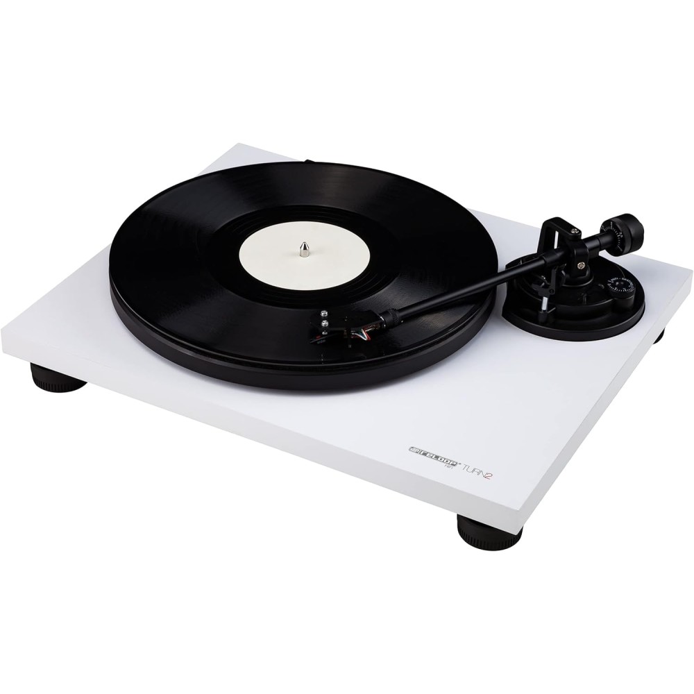 RELOOP Turn 2 White - GIRADISCHI PROFESSIONALE CON TRAZIONE A CINGHIA BIANCO