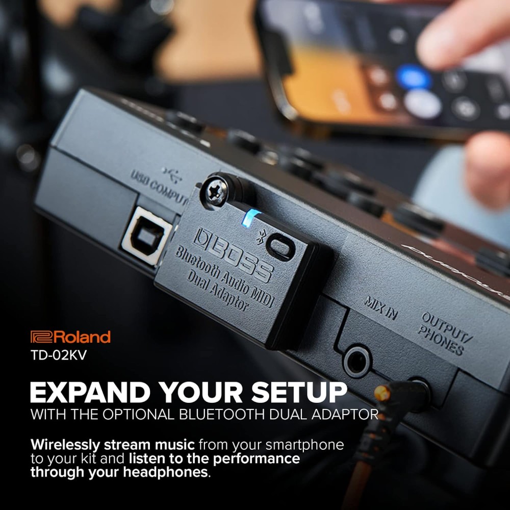 ROLAND TD 02KV V Drum Set - KIT BATTERIA ELETTRONICA 5 PEZZI