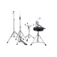 MAPEX CM5294FTCIB Comet Rock 5 Pezzi - BATTERIA ACUSTICA CON HARDWARE E PIATTI CON GRANCASSA DA 22" INDIGO BLUE