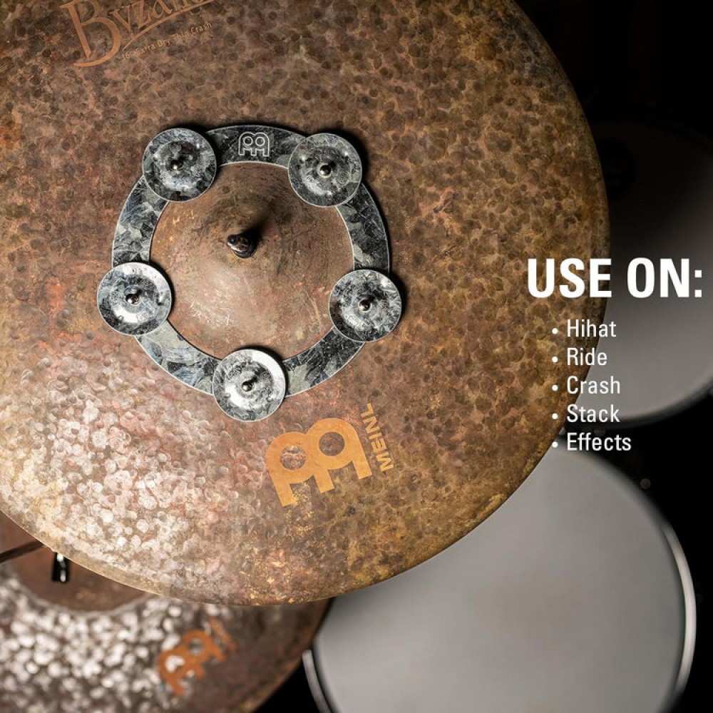 MEINL DCRING Dry Ching Ring - ANELLO IN METALLO 6'' CON SONAGLI