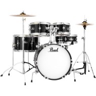 PEARL RSJ465C C31 Roadshow Junior Jet Black - BATTERIA JUNIOR NERA CON HARDWARE E PIATTI