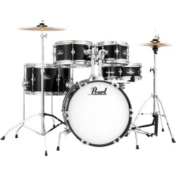 PEARL RSJ465C C31 Roadshow Junior Jet Black - BATTERIA JUNIOR NERA CON HARDWARE E PIATTI