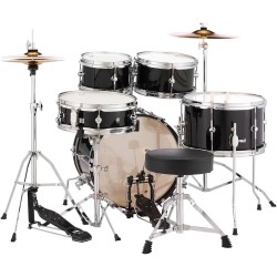 PEARL RSJ465C C31 Roadshow Junior Jet Black - BATTERIA JUNIOR NERA CON HARDWARE E PIATTI