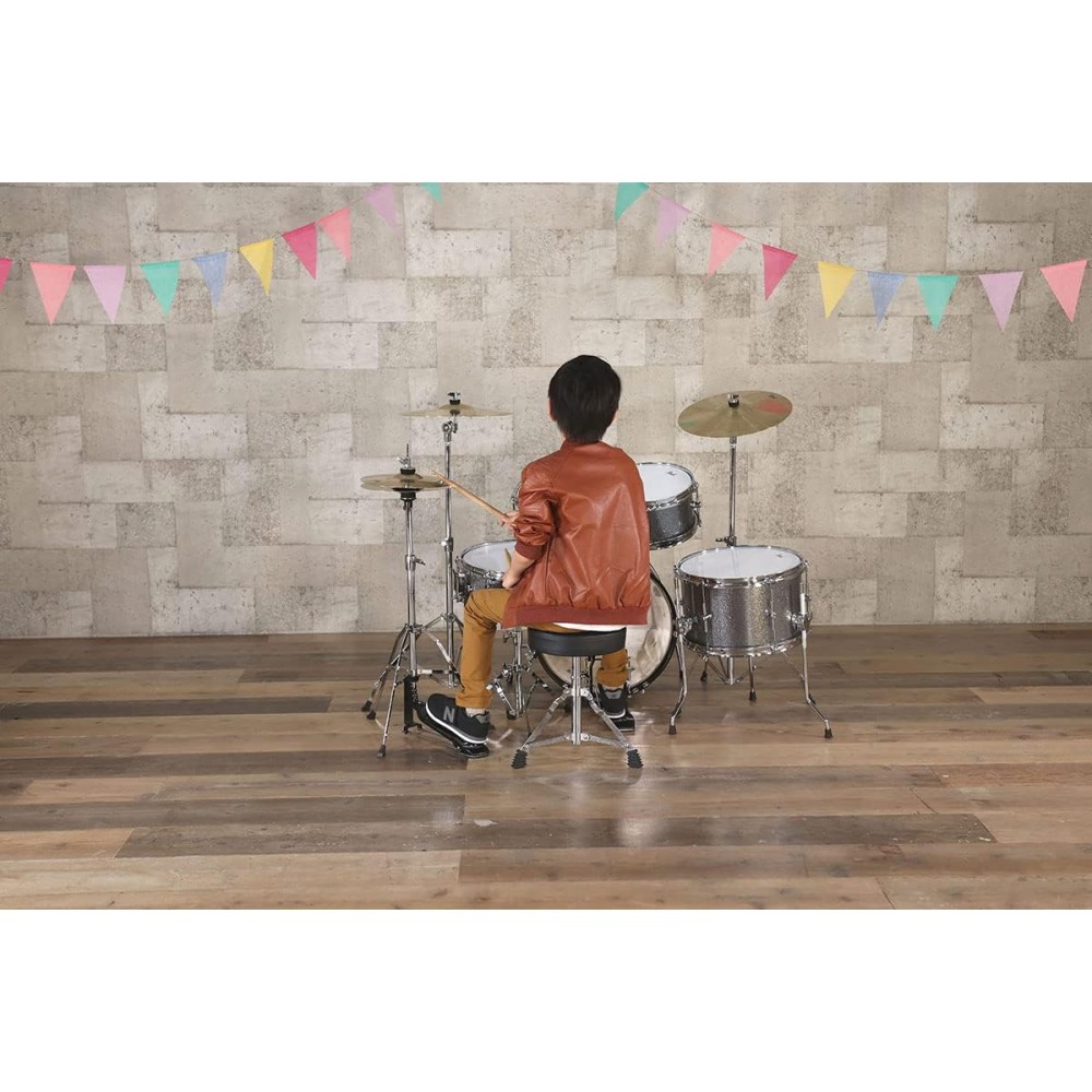 PEARL RSJ465C C31 Roadshow Junior Jet Black - BATTERIA JUNIOR NERA CON HARDWARE E PIATTI