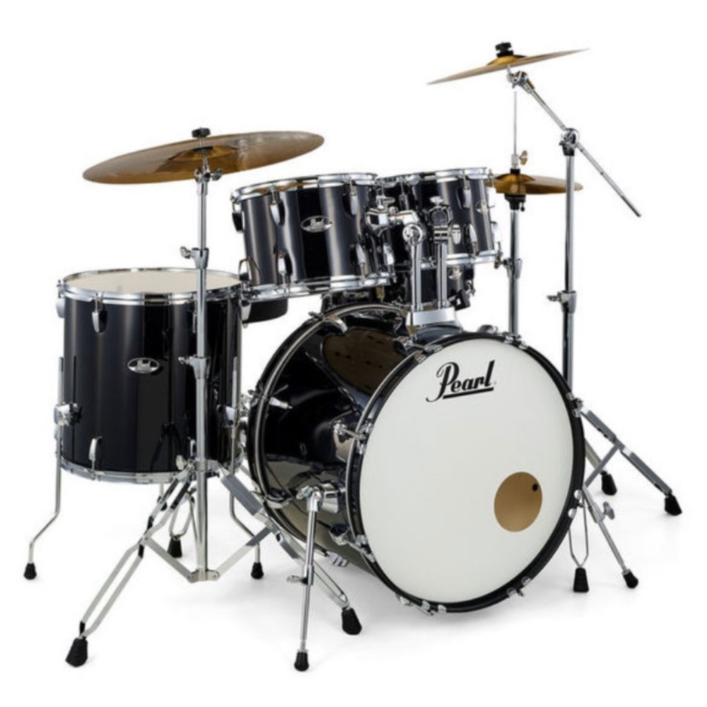 PEARL RS525SBC/C31 ROADSHOW JET BLACK - BATTERIA COMPLETA DI HARDWARE E PIATTI CON CASSA DA 22"