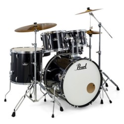 PEARL RS525SBC/C31 ROADSHOW JET BLACK - BATTERIA COMPLETA DI HARDWARE E PIATTI CON CASSA DA 22"