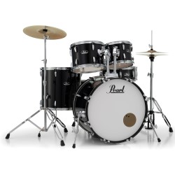 PEARL RS525SC/C31 Roadshow 22" Jet Black - BATTERIA ACUSTICA 5 PEZZI CON PIATTI SABIAN E SGABELLO