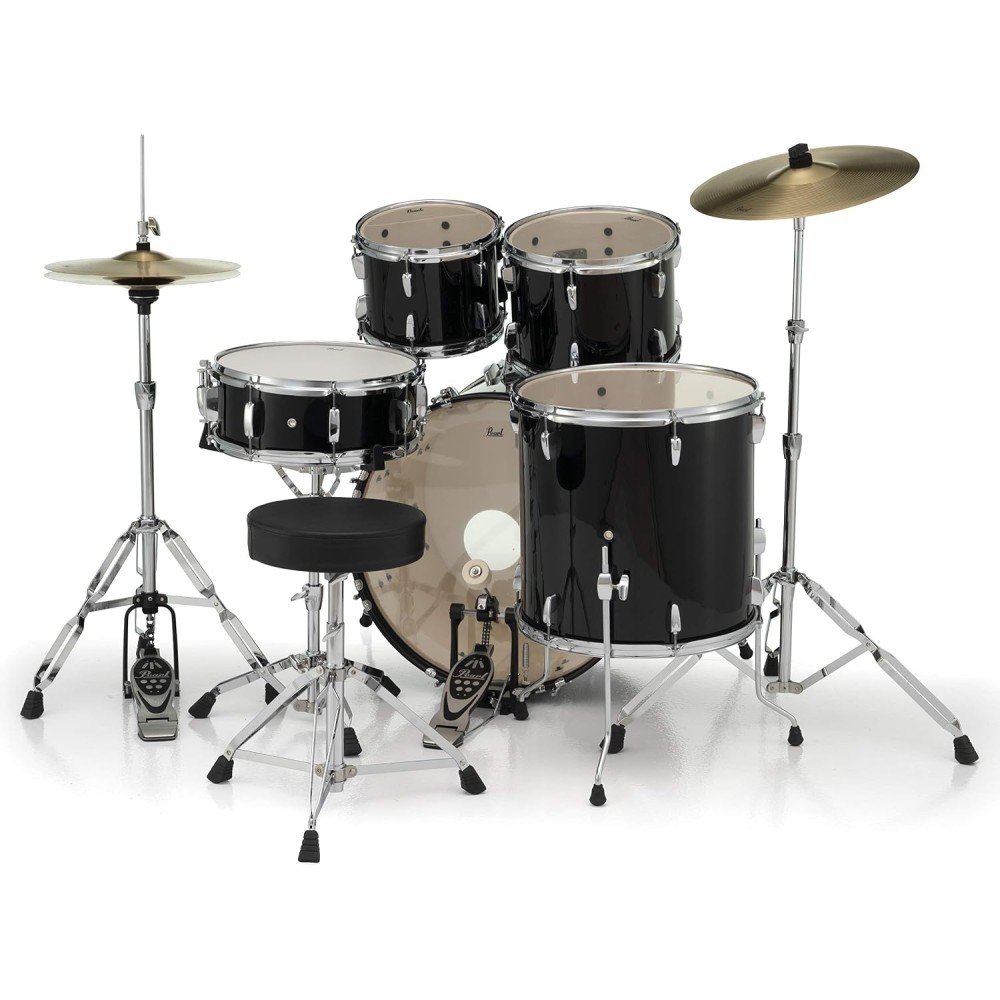 PEARL RS525SC/C31 Roadshow 22" Jet Black - BATTERIA ACUSTICA 5 PEZZI CON PIATTI SABIAN E SGABELLO