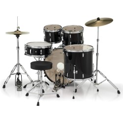 PEARL RS525SC/C31 Roadshow 22" Jet Black - BATTERIA ACUSTICA 5 PEZZI CON PIATTI SABIAN E SGABELLO