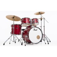 PEARL RS525SBC/C747 Roadshow 22” Matte Red - BATTERIA ACUSTICA 5 PEZZI CON HARDWARE E 3 PIATTI SABIAN