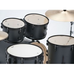 PEARL EXX725SNBR/C866 Export Standard 22" GRAPHITE SLAVE - BATTERIA ACUSTICA 5 PEZZI CON HARDWARE E PIATTI SABIAN