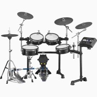 YAMAHA DTX8KMBF - BATTERIA ELETTRONICA CON FUSTI IN LEGNO E PELLI MESH BLACK FOREST