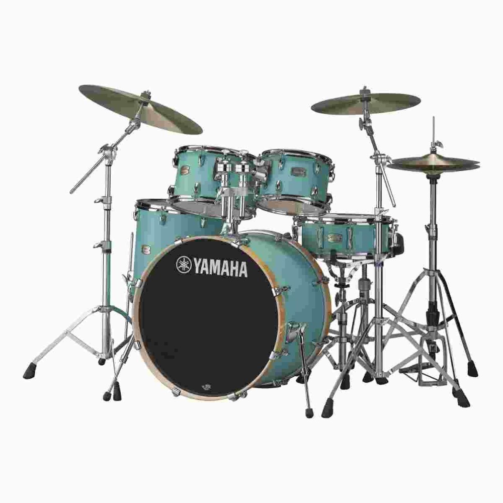 YAMAHA SBP2F5MSG7 STAGE CUSTOM BIRCH MSG - BATTERIA ACUSTICA CASSA 22" CON HARDWARE COLORE MATTE SURF GREEN