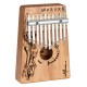 SELA PERCUSSION SE 255 KALIMBA ART SERIES - KALIMBA IN MOGANO 10 TASTI PEACEFUL MIND CON CUSTODIA E MARTELLETTO