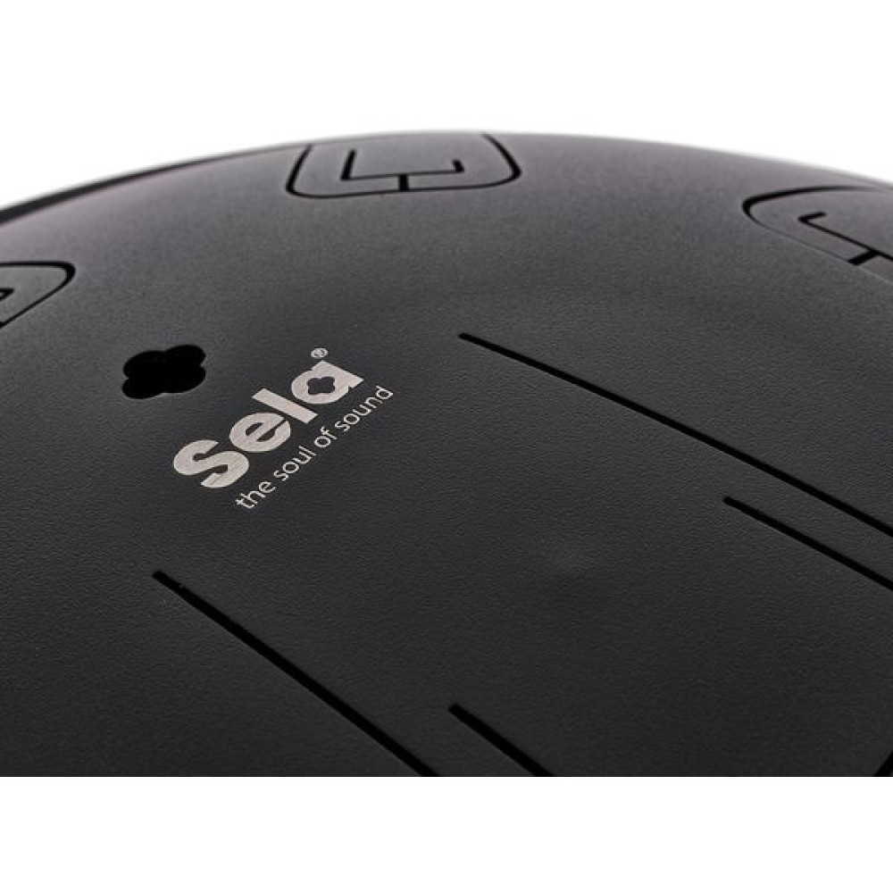 SELA PERCUSSION SE 380 Melody Tongue Drum D Kurd 14" (Black, With Gig Bag) - TONGUE DRUM DA 14"