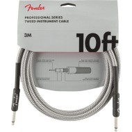FENDER Professional Series Instrument Cable Straight/Straight 10 FT WHT TWD - CAVO AUDIO JACK PER STRUMENTI 3 MT