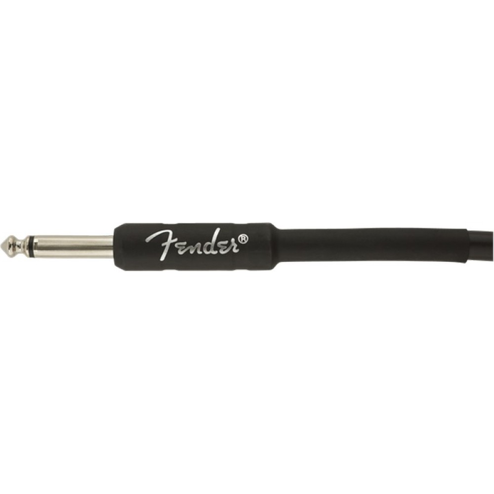 FENDER 10 FEAT Professional Series Instrument Cable Straight-Angle 10' Black - CAVO JACK PER CHITARRA  CON JACK A PIPA COLOR NERO 3 MT.