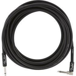 FENDER Professional Series Instrument Cable Straight/Angle 5,5 mt Black - CAVO AUDIO PER STRUMENTI JACK 6,3MM - JACK ANGOLATO 6,3MM 5,5 MT