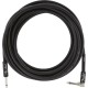 FENDER Professional Series Instrument Cable Straight/Angle 5,5 mt Black - CAVO AUDIO PER STRUMENTI JACK 6,3MM - JACK ANGOLATO 6,3MM 5,5 MT