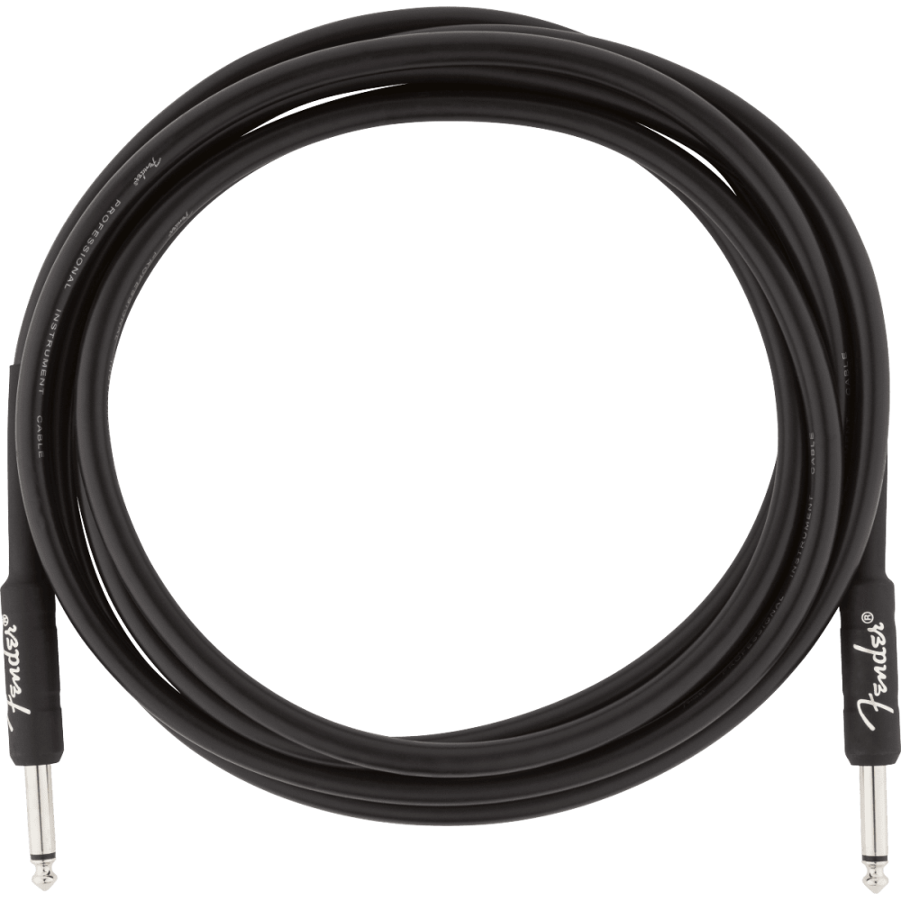 FENDER 10 FT PROFESSIONAL SERIES INSTRUMENT CABLE BLACK - JACK 3 MT COLOR NERO