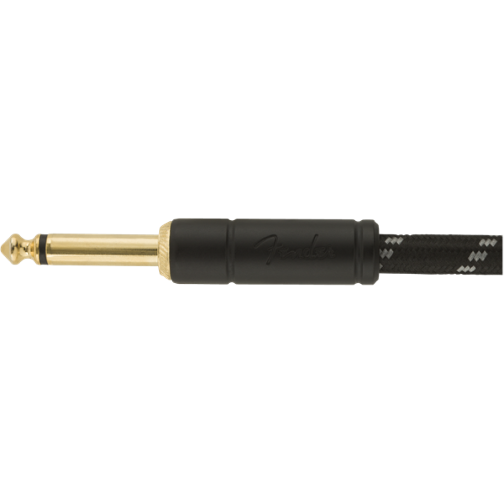 FENDER 10 FT DELUXE SERIES INSTRUMENT CABLE BLACK TWEED - CAVO JACK JACK IN TWEED NERO DA 3 MT.
