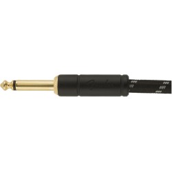 FENDER Deluxe Series Instrument Cable Straight Angle 15' Black Tweed CAVO JACK PER CHITARRA AD ANGOLO 4,5 MT.
