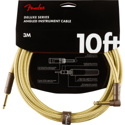 FENDER 10 FT DELUXE SERIES INSTRUMENT CABLE VINTAGE TWEED - CAVO JACK DRITTO - JACK PIPA 3 MT. VINTAGE TWEED