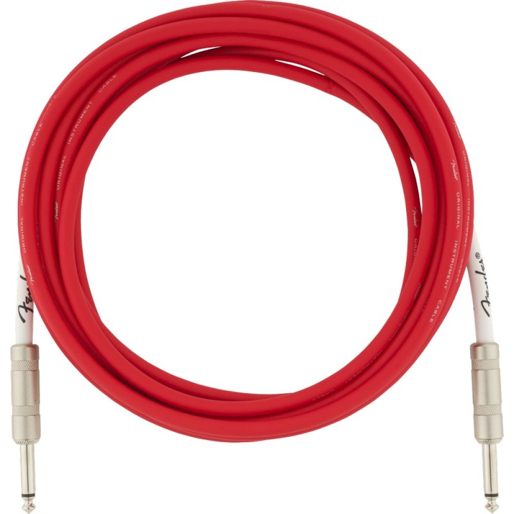 FENDER 15 FEAT Original Series Instrument Cable 15' Fiesta Red - CAVO JACK PER CHITARRA ROSSO 4,5 MT
