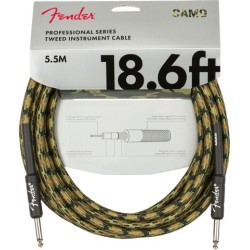 FENDER 18.6 FT Professional Series Inst.Cable - CAVO JACK JACK 5.5 METRI COLOR WOODLANDCAMO