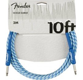 FENDER 10 FT Icicle Holiday Series Instrument Cable 3 MT Tweed Blue - CAVO AUDIO PER STRUMENTI JACK 6,3MM JACK 6,3MM LUNGHEZZA 3MT