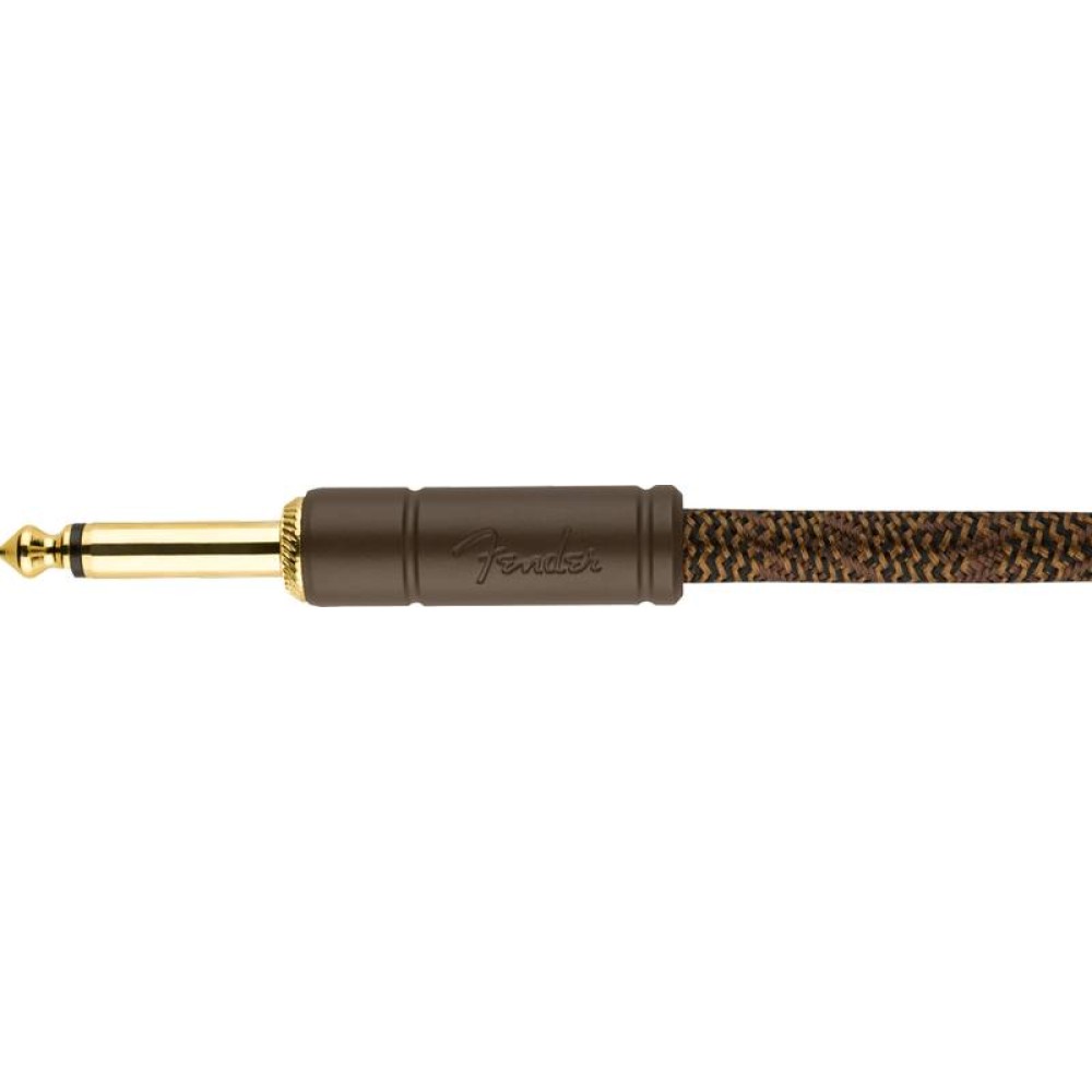 FENDER Paramount 18.6' Acoustic Instrument Cable Brown - CAVO PER CHITARRA ACUSTICA JACK 6,35MM - JACK 6,35MM MARRONE DA 5,5MT