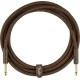 FENDER Paramount 10' Acoustic Instrument Cable Brown - CAVO PER CHITARRA ACUSTICA JACK 6,35MM - JACK 6,35MM MARRONE DA 3MT