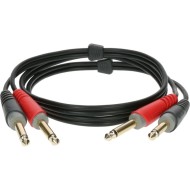 KLOTZ AT JJ0300 - CAVO STEREO SBILANCIATO 2 JACK 2 JACK 6,3MM (3 METRI)
