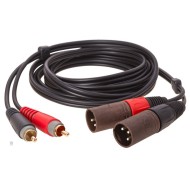 KLOTZ AT CM0300 - CAVI AUDIO STEREO 2 RCA 2 XRL MASCHIO (3 METRI)