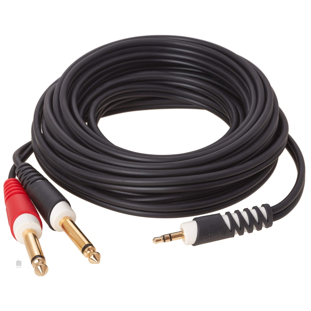KLOTZ AY5 0600 - CAVO AUDIO STEREO AD Y CON MINI JACK 3.5MM E 2 JACK MONO 6,35MM 6MT