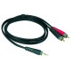 KLOTZ AY7 0100 Stereo Y Cable - CAVO AUDIO CON 1 JACK STEREO 3.5MM E 2 RCA DA 1MT