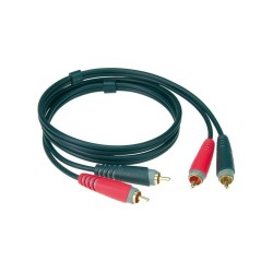 KLOTZ AT CC0100 - CAVI AUDIO STEREO 2 RCA Maschio 2 RCA Maschio (1 Metro)
