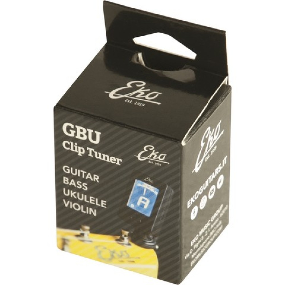 EKO GBU Clip Tuner - ACCORDATORE CLIP ON PER CHITARRA