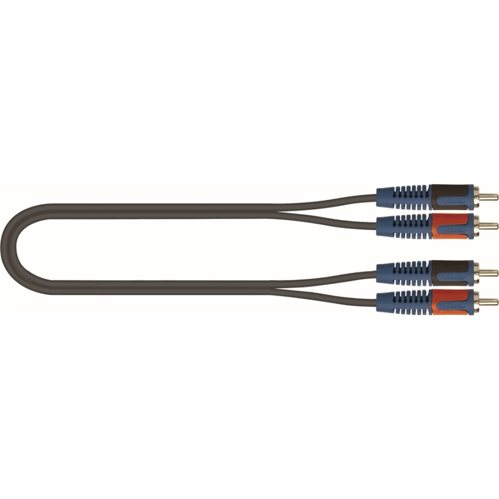 QUIKLOK RKSA 110-1,5 - CAVO DI COLLEGAMENTO 2 RCA Maschio - 2 RCA Maschio da 1.5 Metri